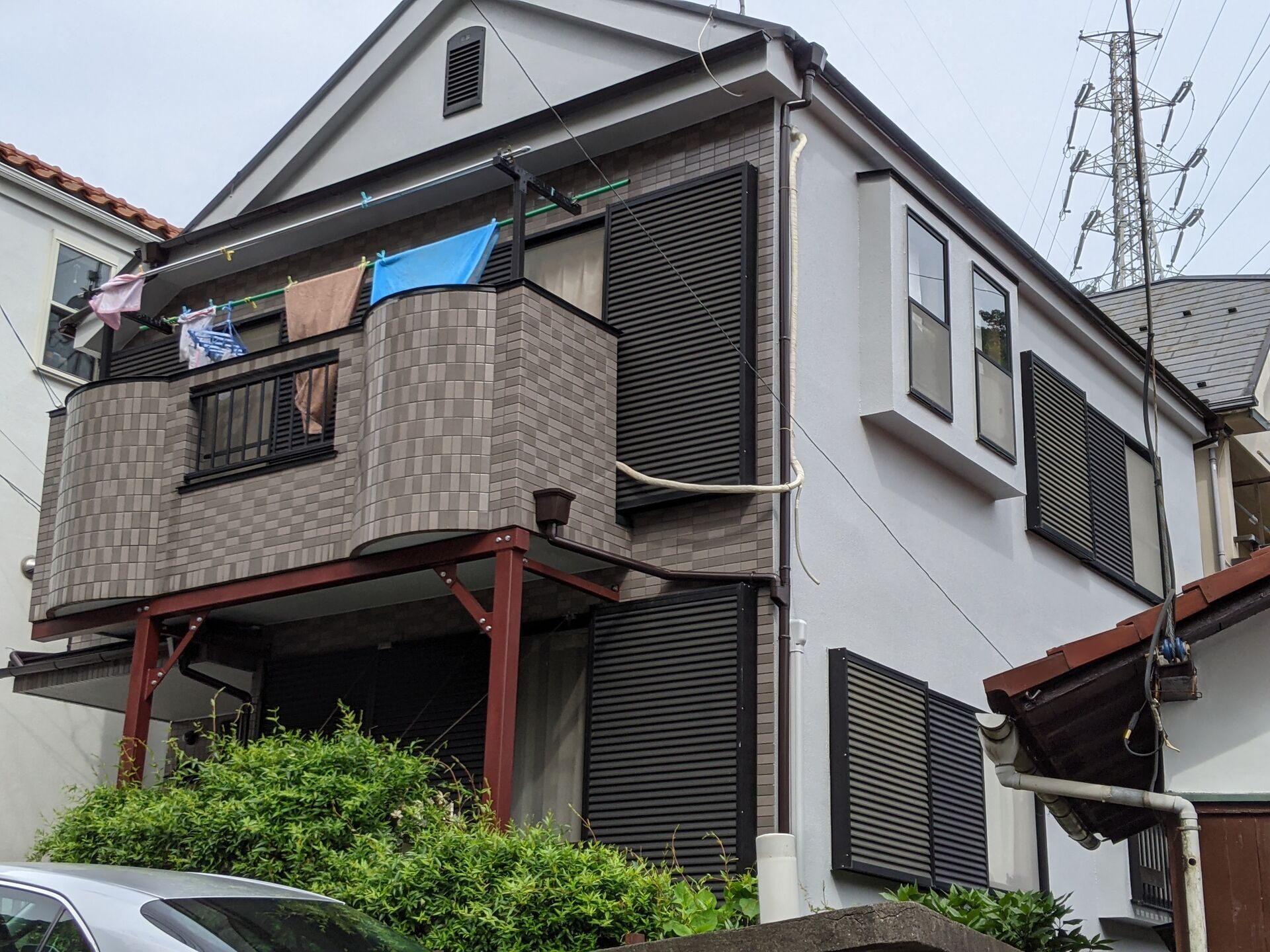 港北区大倉山で外壁塗装工事 (2)